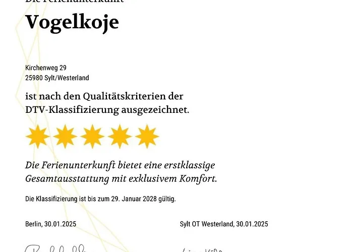 Vogelkoje Apartman Westerland